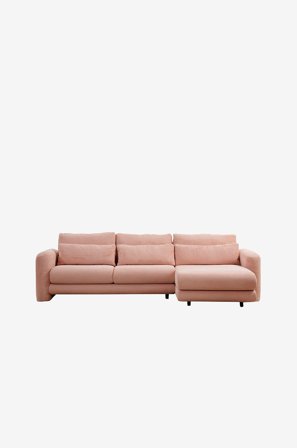 Hanah Home - Hjørnesofa høyre - Maisy - Rosa - Hjørnesofaer - Fra Homeroom