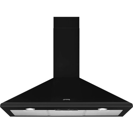 Smeg KSED95NEE Seinälle asennettava liesituuletin, 90 cm, Musta
