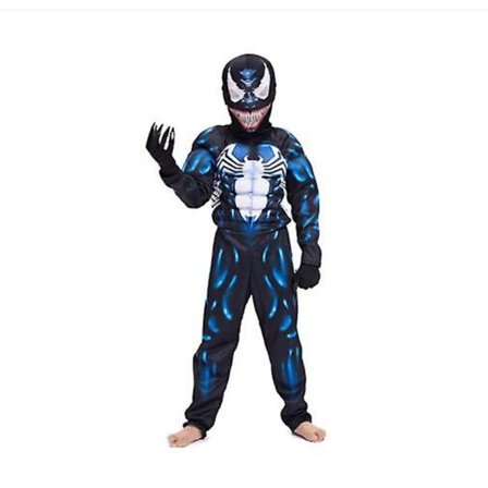 Venom Muskel Kostume Cosplay Barn Dreng Halloween Barn Kostume W
