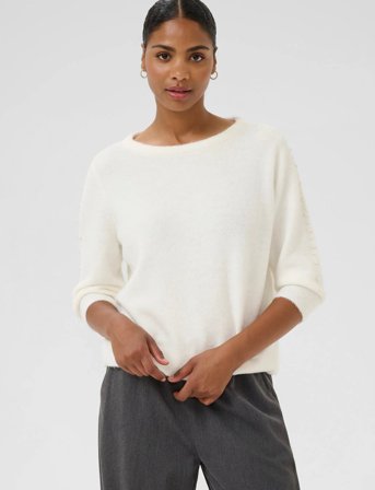 Kaffe Kabetty Pullover - White - L