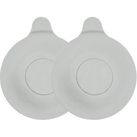 Avløpspropp for badekar, dusj, kjøkken og baderomsvask, forhindrer vann i å renne ut, 13 cm, til 90 mm, 2xgrå