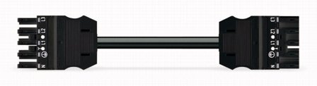 Wago 771-9995/017-401 Kabling 5G2,5 mm², HF HO/HA 4 m, Stikkontakter & kabler