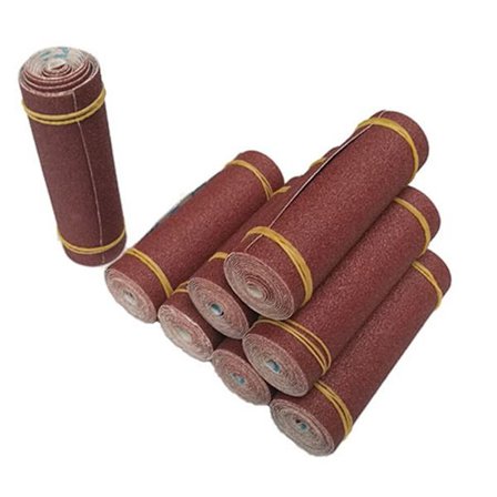 100mm x 1000mm 60 Grit Smärgelduk Rulle Polering Sandpapper för Metallbearbetning Slipning Dremel Träbearbetningsverktyg
