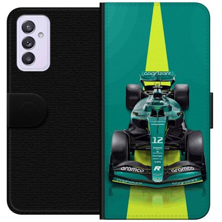 Yhteensopiva Lompakkokotelo Samsung Samsung Galaxy A82 5G Aston Martinin Formula 1 -auto vihreässä kilpailumuotoilussa, jossa on moderni studiosentu