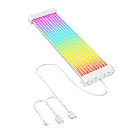ARGB-lysstripe, 5V 3-pin hovedkort ekstern strømforsyning neonlysstripe for PC Mod Soft Ligh