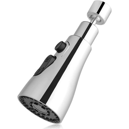 360 asteen keittiön allashana, 3-tilainen keittiön hanasuutin ilmastimella