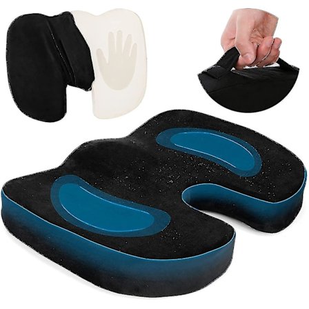 Zk-ortopedisk Sittdyna, Sittdyna i Memory Foam, För Ergonomisk Hemorrojder Sittdyna