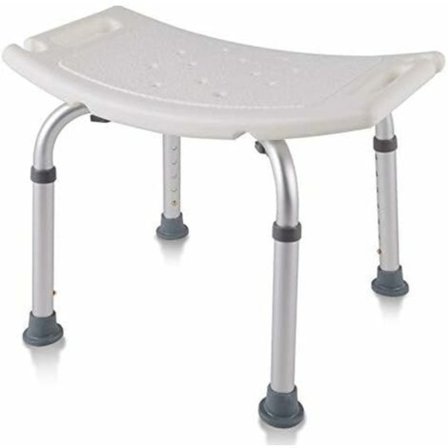 Dusjkrakk dusjstol 38-53cm høydejusterbar dusjkrakk sklisikker badestol dusjhjelp aluminium og plast dusjstol for eldre