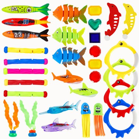 31 st dyk leksaker, pool leksaker, barn pool spel, sommar undervattensleksaker med dykringar, bandit torped, dykpinnar, sommar undervattensleksaker, 