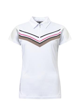 Lds Sim Drycool Cupsleeve Sport Women Sport Clothing Sports Tops & T-shirts Sport Polos White Abacus