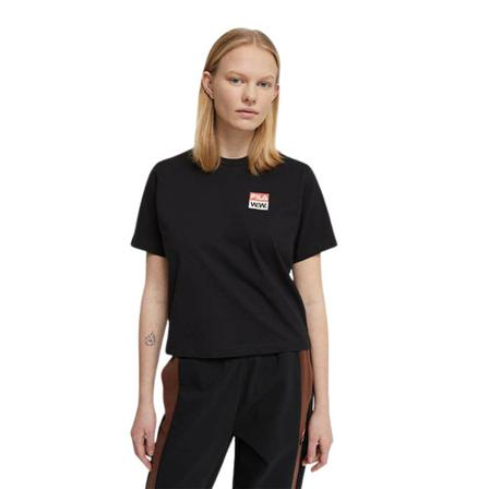 Wood Wood, T-Shirt 688376 A296 Zwart, Dames, Maat:XS