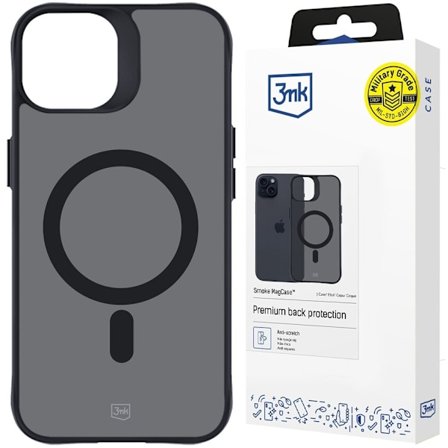 Apple iPhone 15 - 3mk Smoke MagCase