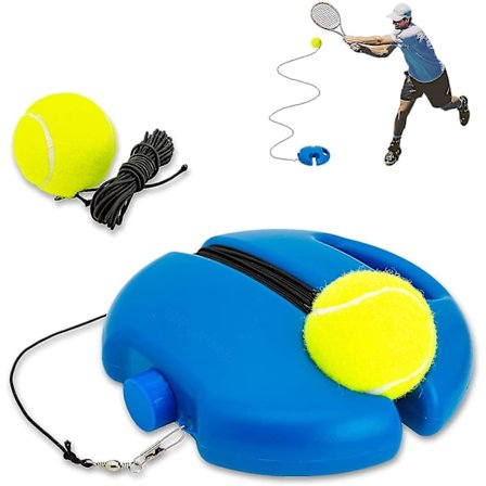Tennis Trener Rebound Ball, Solo Tennis Treningsutstyr For Selvtrening, Bærbar Tennis Treningsverktøy, Tennis Rebounder Kit, Inkludert 1 Streng