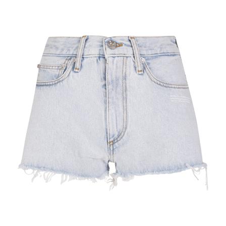 Off White Bukser Blå, Dame Shorts, Størrelse: W25