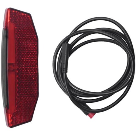 6V-60V Elektrisk Cykel Baglygte / LED Advarselslampe til E-Scooter Ebike Lys Vandtæt Stik