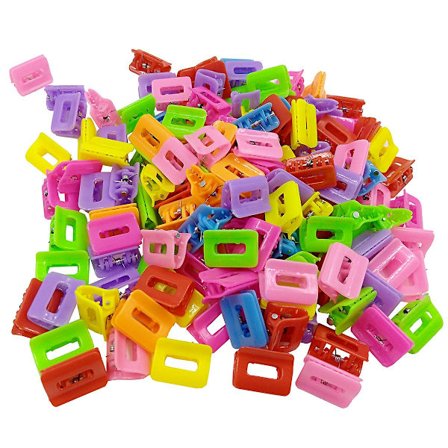 100 st Mini Kids Hårklämmor, Assorterade Färger Vackra Mini Fjäril Hårklämmor Hårtillbehör För Flickor