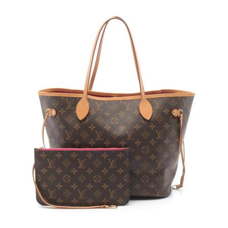 Louis Vuitton Vintage Pre-owned Neverfull MM Monogram Taske Brun, Dame Vintage Tasker, Størrelse: ONE Size