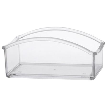 Teorganisatorkasse Teepåseask Sockerpaketorganisatör Akryl Klar Kaffearrangör Transparent 12,3X7,2X5,5CM Transparent 12.3X7.2X5.5CM
