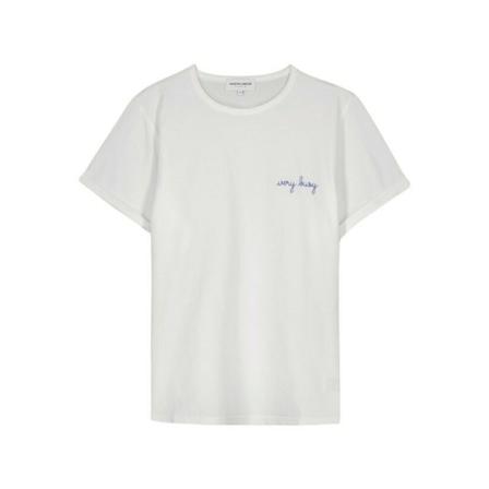 Maison Labiche, T-shirt Very busy Wit, Heren, Maat:S