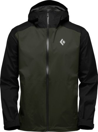 Black Diamond Men's Stormline Stretch Rain Shell Men rain jackets Green L