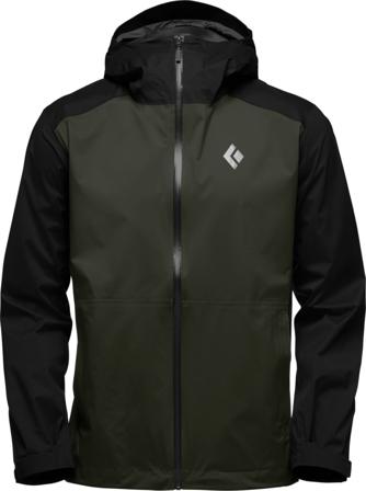 Black Diamond Men's Stormline Stretch Rain Shell Men rain jackets Green L