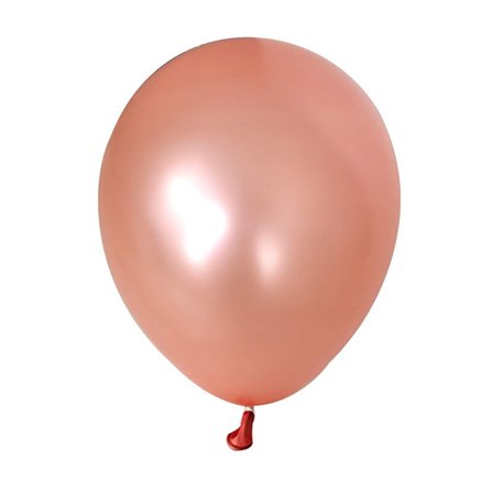 Rosegullfarget konfetti latexballonger, 100 stk bursdagsbobler for festbryllup brude dusj dekorasjon