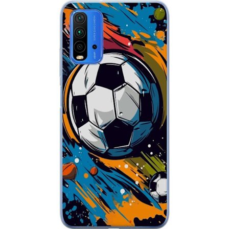 Mobilskal till Xiaomi Redmi Note 9 4G med Fotbollar