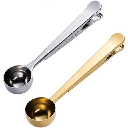 2 stycken kaffemåttsskedar, 2 i 1 kaffemåttssked DXGHC