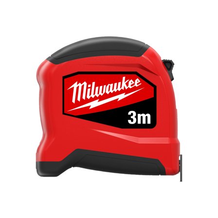 Milwaukee Compact Slim Måttband Extra tunn och lätt 3 m - 16 mm, Mått & vattenpass