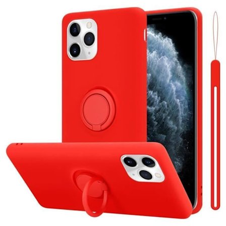 Fodral till Apple iPhone 11 PRO MAX i LIQUID Red Cadorabo Cover Skydd av flexibel TPU silikonring Cover