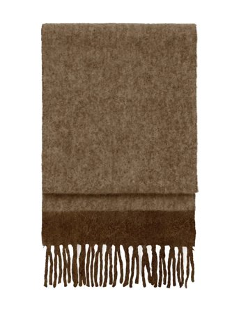 DAY ET Day Lux Wool Block Scarf - Brown - ONE SIZE