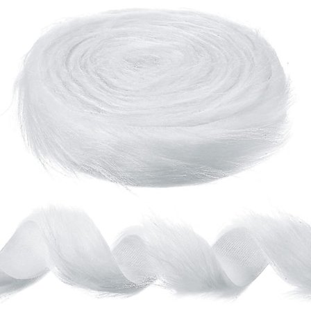 Julegave Fuskepelsbånd Fuskepelsbånd Kant Fuskepels Stoffrull Vinterferie Girlander Ornament