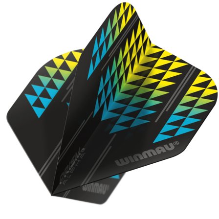 Winmau Black & Yellow Prism Alpha Standard