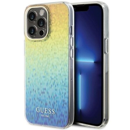 Guess IML Faceted Mirror Disco Iridescent-etui for iPhone 15 Pro Max - flerfarget