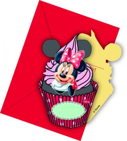 Inbjudningskort Mimmi Pigg formklippta 6-pack