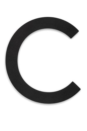 Habo 30738 Husbokstav svart C, Beslag