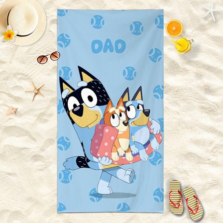 Bluey ja Bingo pyyhe- ja kylpylelusetti