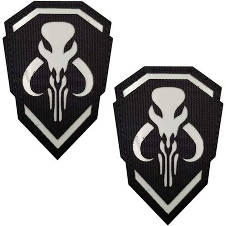 Sett med 2 Mythosaur reflekterende lapper - Star Wars lapper - med