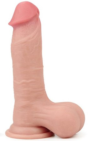 Lovetoy Sliding Skin Dual Layer Dong 19,5 cm Dildo