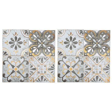 Retro flis klistremerker vanntette selvklebende anti-fading gulvflis klistremerker for kjøkken bad