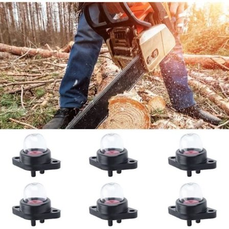 Brændstof Primer Pære, 6 stk. Primer Pumpe Kompatibel med Walbro 188-513 WT-119 WT-265 Forgaser Tilbehør