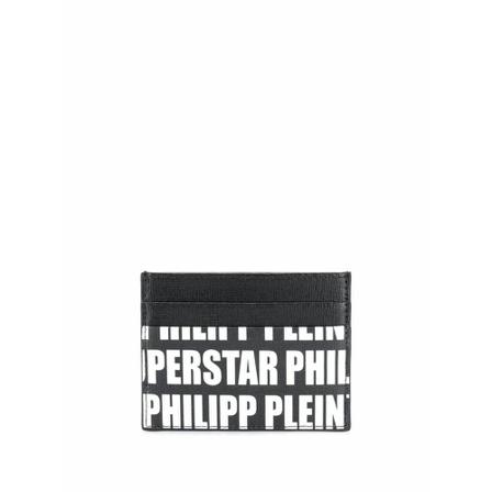 Philipp Plein MEN Card Holder , Zwart , Heren , Maat: ONE Size Portefeuilles