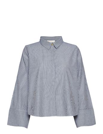 Alva Shirt Långärmad Skjorta Blå BUSNEL