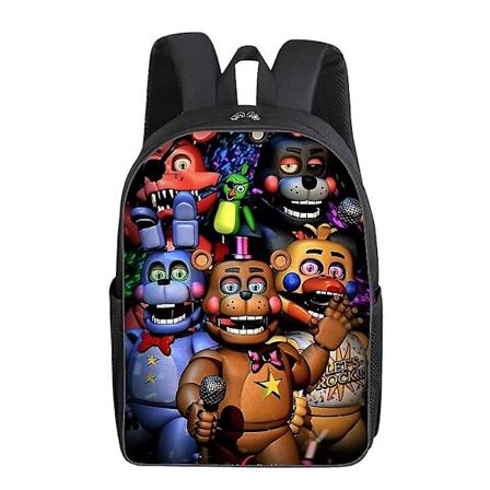 Five Night At Freddy Skole Rygsæk 3d Print Fnaf Skole Taske Tegneserie Mode Rygsække Laptop Tasker Studerende Taske Skole Taske Gave 3- Perfekt 3 3 