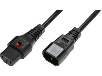 MicroConnect strømforlengelseskabel - power IEC 60320 C13 til IEC 60320 C14 - 4 m