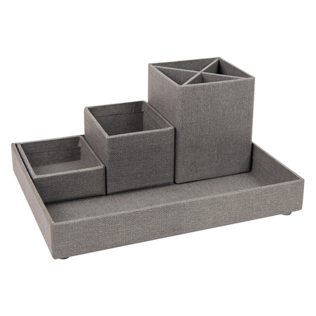 Bigso Box of Sweden Lena Desktop Organizer Harmaa