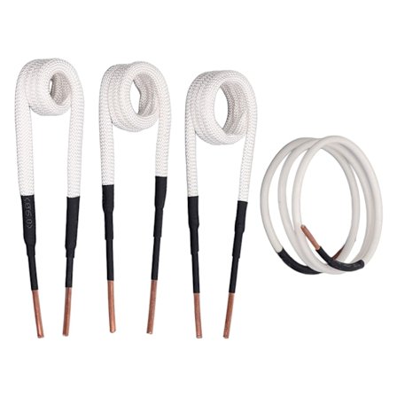 4 stk. induksjonsvarmer spoler 3,0 mm messingkjerne elektrisk varme induksjonsspole sett for mutter- og bolt fjerning