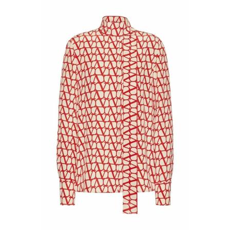 Valentino Blouses röd, Dam, Dam, Storlek: 2XS