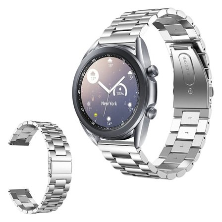 Samsung Galaxy Watch 3 (41mm) rostfritt stål klockarmband - silver