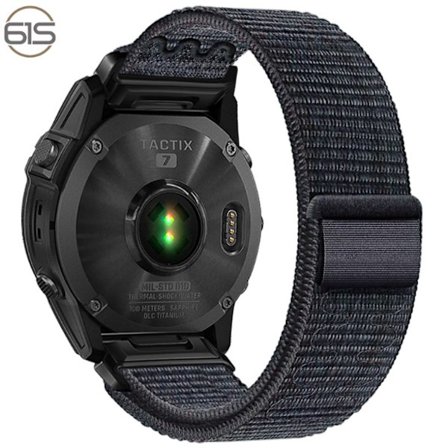 Garmin Fenix 5/6/7X Pro nylon kardborreband - 22mm